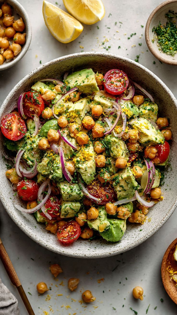 Avocado Chickpea Salad