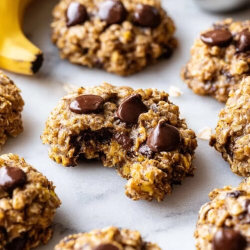 Healthy Banana Oatmeal Cookies