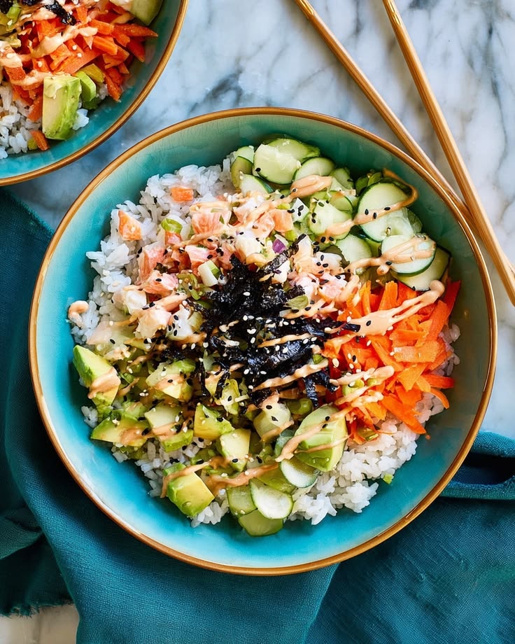california roll sushi bowl recipe