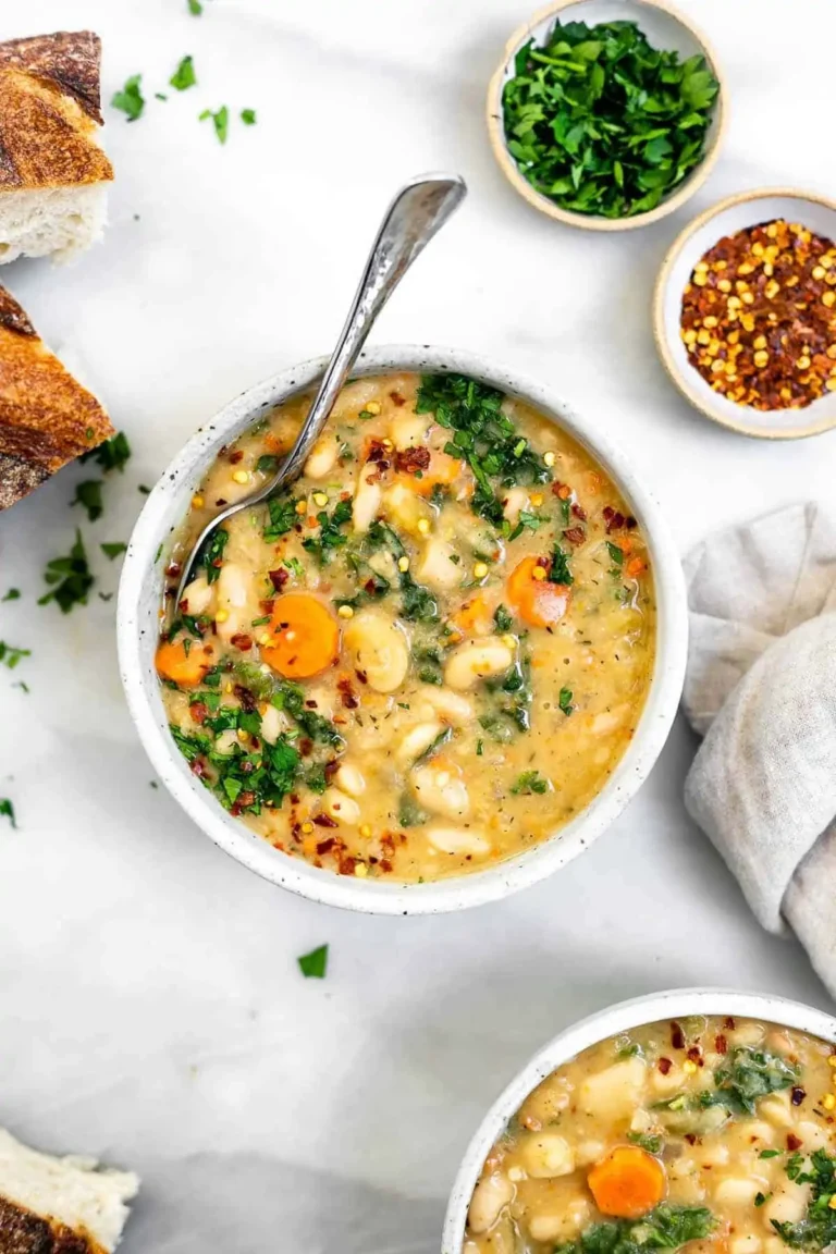 Tuscan White Bean Soup Vegan