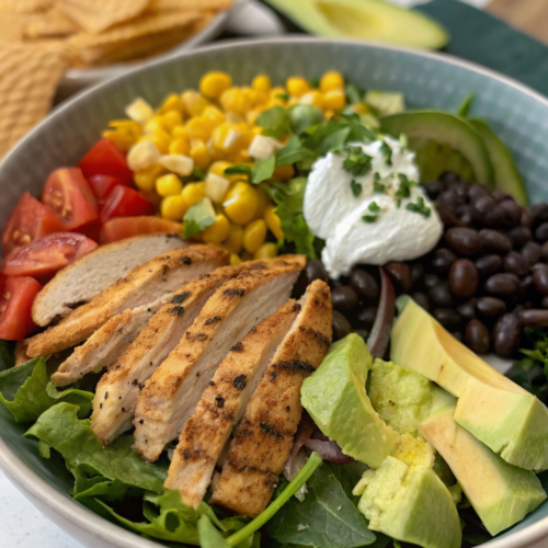 southwestern chicken salad lunch