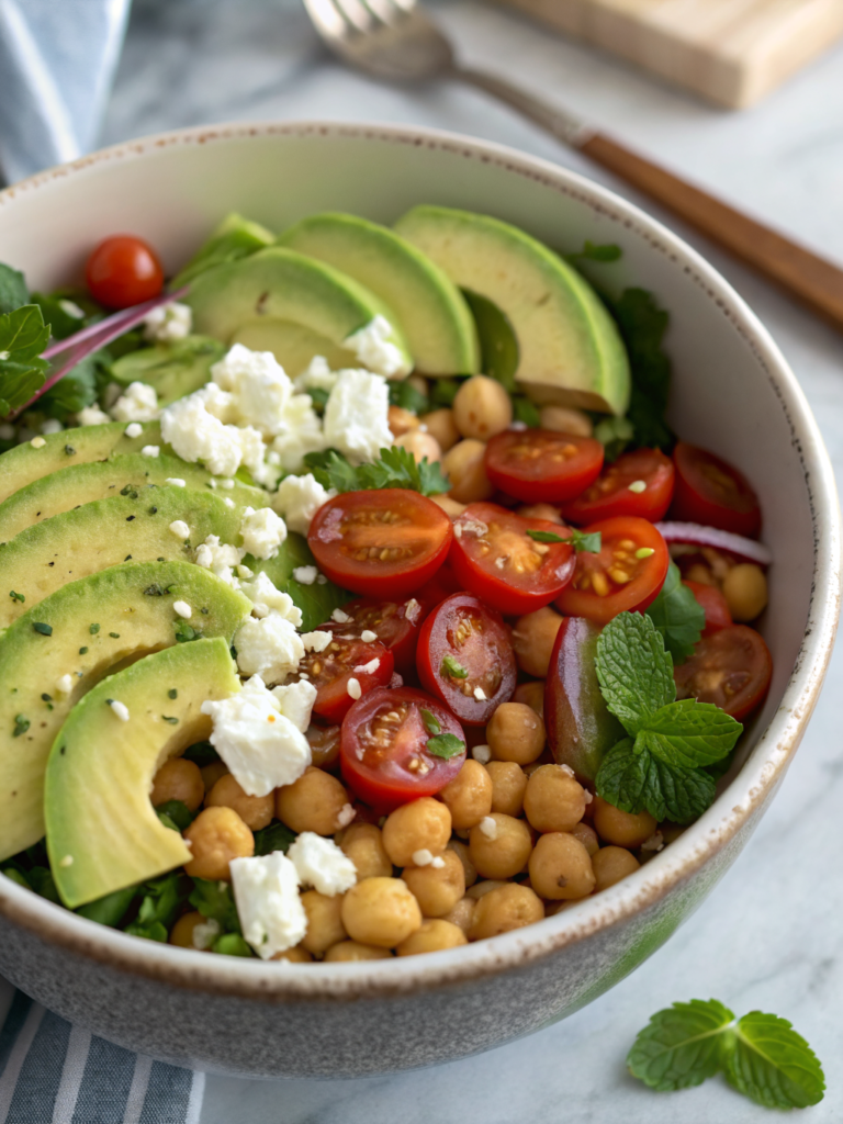 high protein mediterranean salad recipe