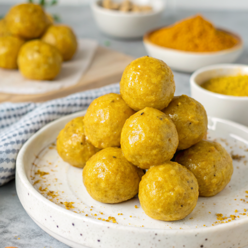 Healthy turmeric energy balls packed with anti-inflammatory benefits, perfect for a quick no-bake snack. Easy, nutritious, and full of natural energy for a healthy lifestyle.